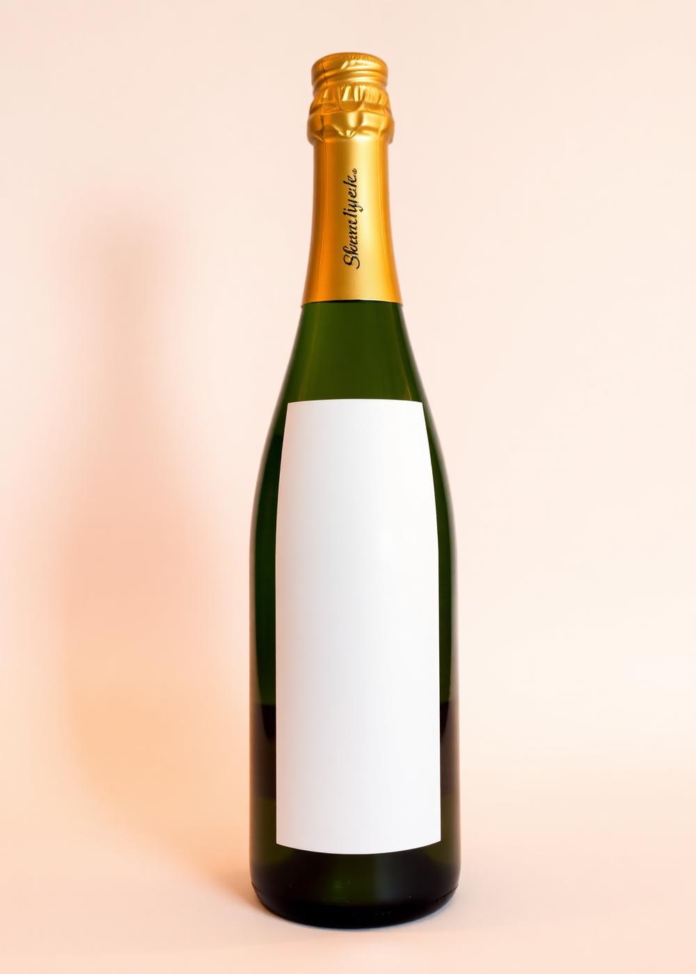 Bottle of Tasmanian sparkling cuvée brut
